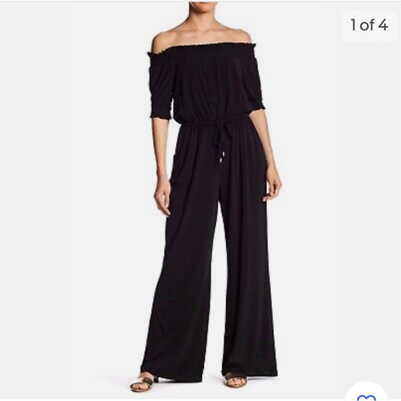 Vince Camuto Pants - VINCE CAMUTO Ruched Jumpsuit with Pockets